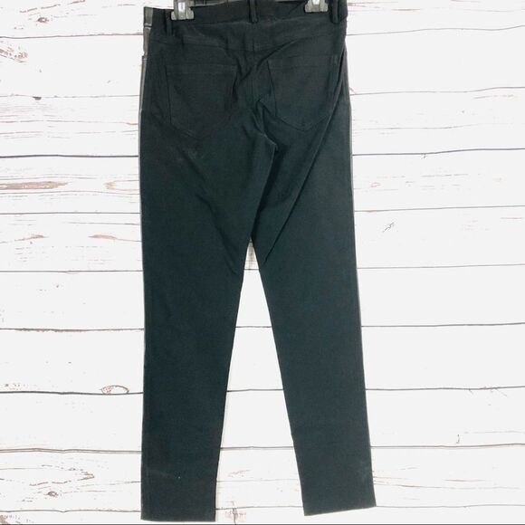 Nicole Miller Artelier Leather Pants Black 8 - Picture 4 of 9